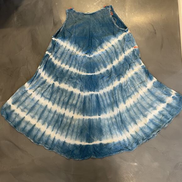 Seven Islands Embroidered Colorful Swimsuit Coverup Dress One Size Artsy Boho - Picture 7 of 7